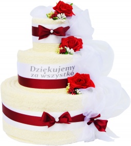 Podziękowania dla rodziców - 2x ręcznik łazienkowy + 2x ręcznik kąpielowy