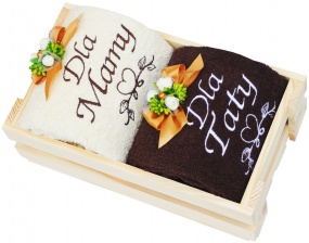 Piękne kąpielowe ręczniki Dla Mamy i Dla Taty