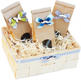 Zestaw herbat w koszyku - 3 pyszne smaki